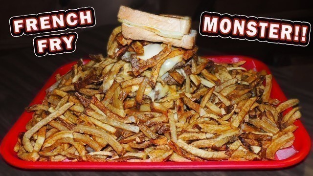 'Undefeated French Fry Monster Burger Challenge in Oklahoma!!'