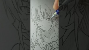 'Drawing Nakiri Erina | Food Wars!: Shokugeki No Soma【食戟のソーマ】#Shorts'