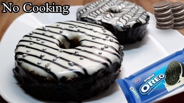 '5 min Fireless Cooking recipe for Competition | Soft , Tasty , Fluffy Oreo Bread Donut'