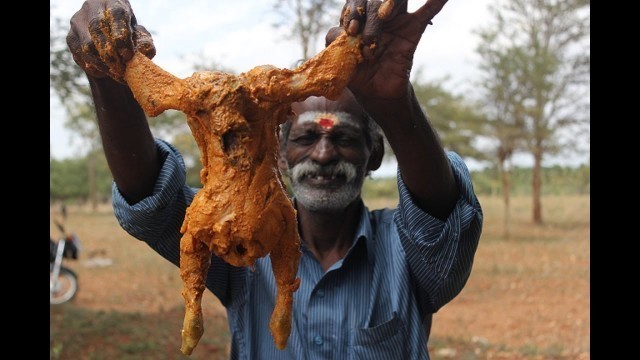 'My daddy prepare and eat a entire Chicken fry in my village / VILLAGE FOOD FACTORY'