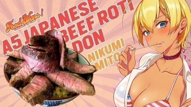 'Food from Shokugeki no Soma 食戟之灵 (Food Wars) / A5 Japanese Wagyu Roti with Garlic Fried Rice A5 和牛盖饭'