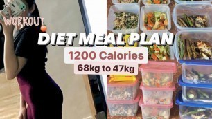 'Diet Meal Plan w/ 1200 calories for weightloss, Low calorie & Low budget | TriVlogs | Philippines'