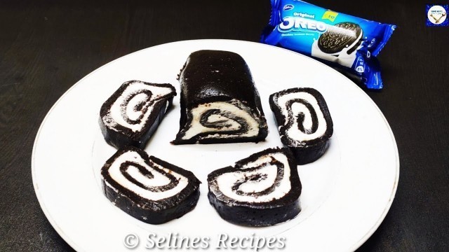 'Oreo Swiss Rolls | Fireless Cooking Recipes | Chocolate Swiss Roll Without Oven |'