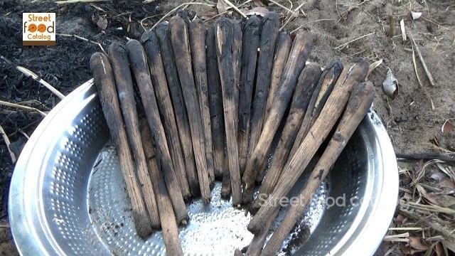 'Traditional Village Gengul Food Eating - Palmyra Sprout - My Brothers - VILLAGE FOOD FACTORY'