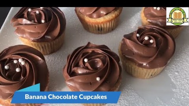 'Banana Chocolate Cupcakes | Delicious | Recipe by: My Tasty Food-Book'