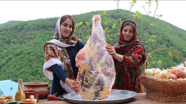 'Mossama! Beef Leg Meat and Onions Turned To Delicious Food ♧ Rural Cooking Vlog'