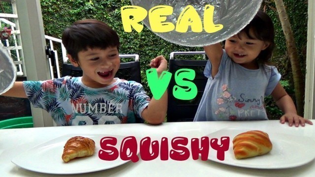 'REAL FOOD vs SQUISHY CHALLENGE 