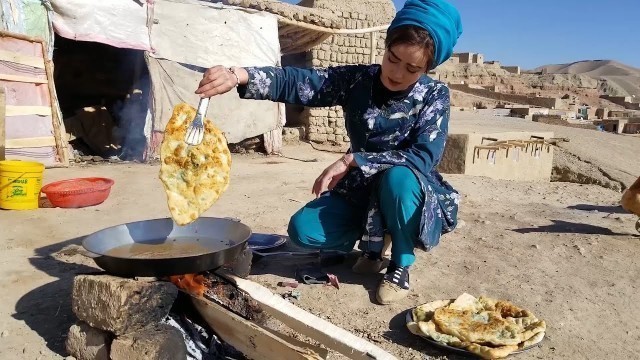 'Making Village Style Bolani  | Village Food | Village Life Afghanistan | Village Food'