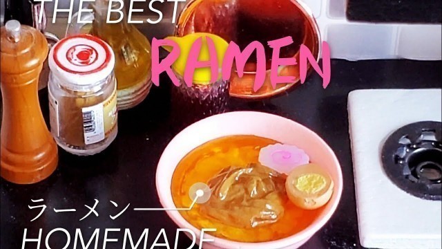 'RAMEN NOODLES | HOW TO MAKE RAMEN | RE-MENT | TOY MINIATURES FAKE FOOD COOKING | JAPANESE FOOD'