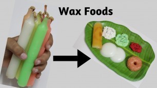 'Wax Foods |Wax Idly dosa vadai|Wax Foods|Fake Food sample|Japanese way'