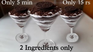 '5 minute Fireless Cooking recipes for competition | Soft , Tasty , Fluffy Oreo Mousse / Tiramisu'