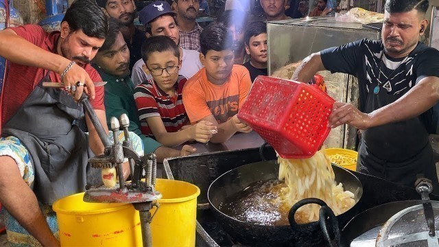 'French Fries Making Factory | Crazy Rush for Street French Fries | Pakistani Street Food Aloo Chips'