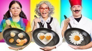 'ME VS GRANDMA COOKING CHALLENGE | FUNNY & CRAZY FOOD BATTLE BY CRAFTY HACKS PLUS'
