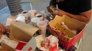 'Man vs. Food - 2 asians, 2 McDonalds Family Dinner Boxes - Part 1/3'