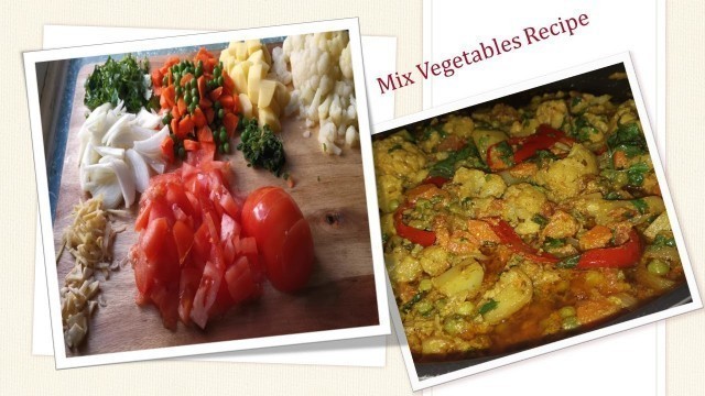 'Mix Vegetables recipe | Tasty food book'