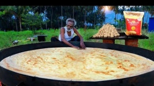 'KING of PAROTA with VEG KURMA Prepared by my Daddy Arumugam  Village food factory'