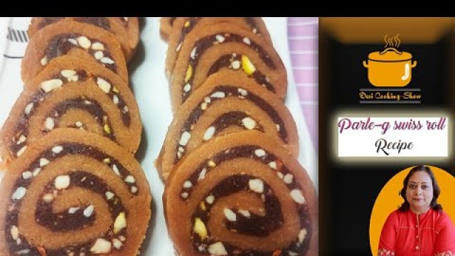 'Fireless Cooking Series: ParleG Swiss Roll | Unique Indian Sweet Recipe | पारले जी स्विस रोल #shorts'