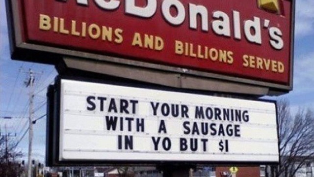 'Most hilarious and funny Fast Food Signs Fails around the World'