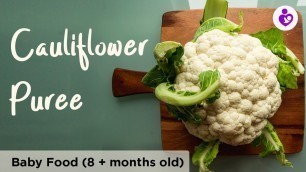 'Cauliflower puree for baby - 8 + months old | Baby food'