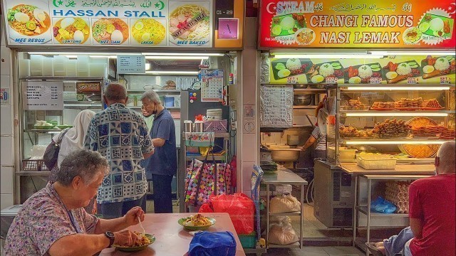 'SINGAPORE STREET FOOD TOUR 2023(4K HDR):EXPLORING NEWLY REOPENED CHANGI VILLAGE HAWKER FOOD CENTRE'