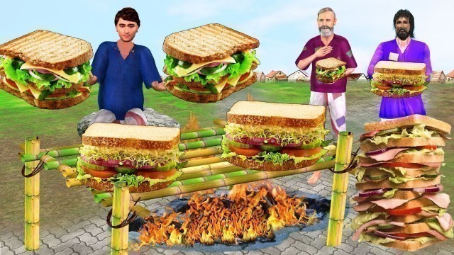 'Garib Ka Bamboo Sandwich ASIAN STREET FOOD Comedy Video Hindi Kahaniya Moral Stories Funny Comedy'