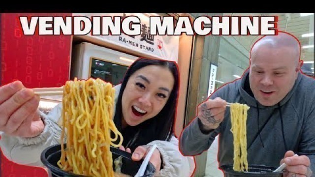 'RAMEN & CAKE VENDING MACHINE FOOD | SASVlogs'