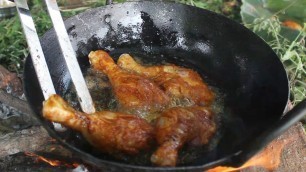 'Chicken Leg Piece Fry Village Style || Myna Street Food'