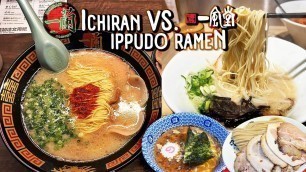 'BEST Japanese Ramen Chains in Japan! Ichiran vs Ippudo Ramen Tour'