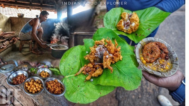 'India’s Village Style Food Making | Onion Pakoda & Ghugni Only 20₹/- | Street Food India'