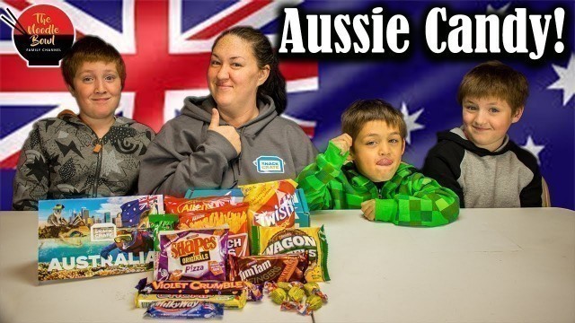 'American Family Reacts to Australian Candy, SnackCrate taste test'