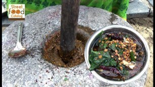 'Village Style Gongura Pachadi - Andhra Gongura Chutney - Andhra Food Recipes - Street Food Catalog'