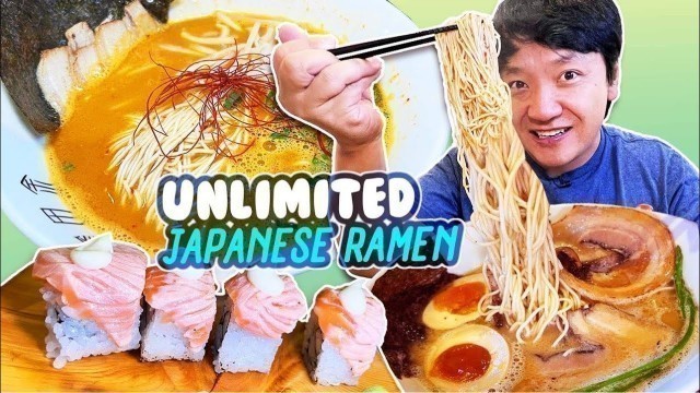 'UNLIMITED JAPANESE RAMEN, SUSHI & Wagyu Beef Buffet & BEST McDonald’s Dessert!'