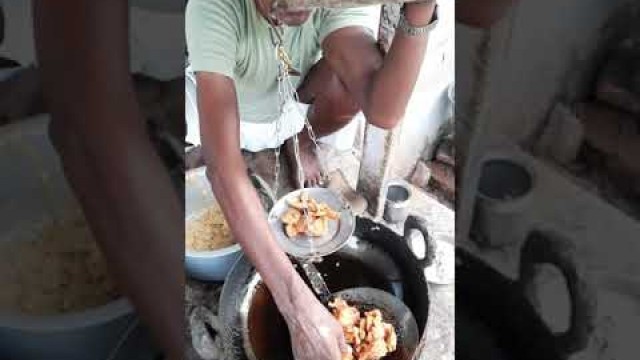 'potato onion bhajiya village street food | 60 year old snacks shop | HARDWORKING uncle and son'