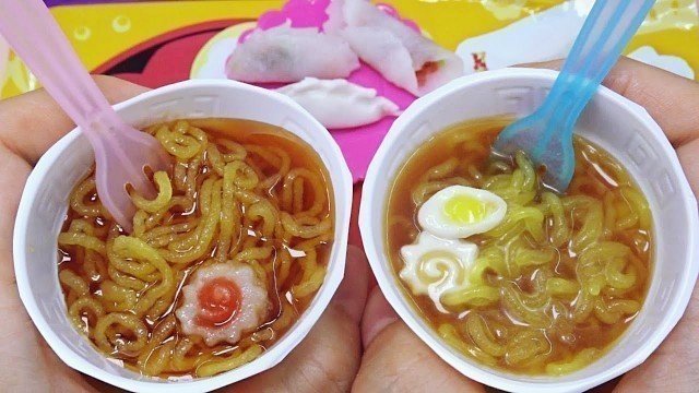 'Popin Cookin Ramen vs Ramen Diy candy kit, 포핀쿠킨 라면 국제판, 일본판'