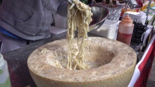 'Italian Pasta in a Cheese Wheel. London Street Food, Acklam Village'