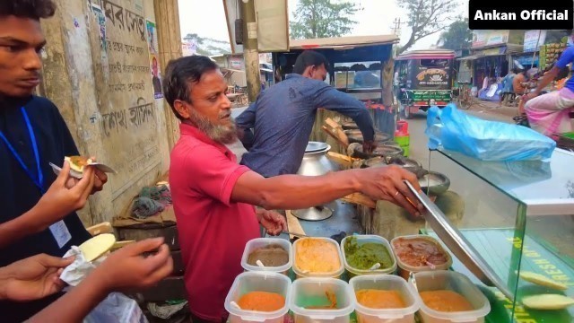 'কোটালীপাড়াতে বাহারি ভর্তা সহ শীতকালীন পিঠা - Street Food Village Road'