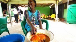 'Traditional WEST AFRICAN STREET FOOD!! Eating Kokonte + Weaving Village Tours | Kumasi, Ghana'