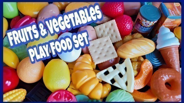 'Cooking Fake Food Toys | Kitchen Set For Kids | Fruit & Vegetables Toys | Kids Toys Review'