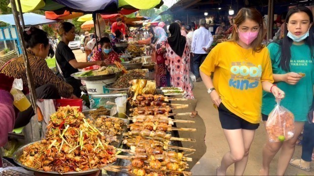 'Amazing Cambodian street food - Countryside Walking tour at Oudong Mountain in Cambodia'