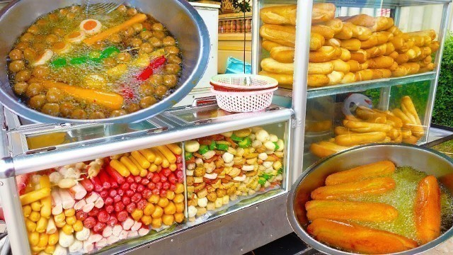 'Delicious combination! $0.75 Meatballs Bread - Cambodian Street Food'