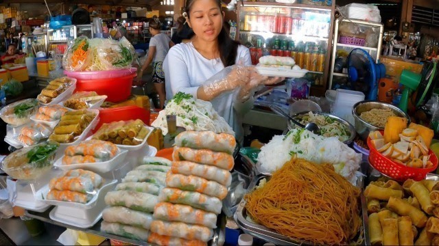 'Most Popular Cambodian street food, Delicious Spring Rolls, Roasted Duck, Chicken, Meat & More'