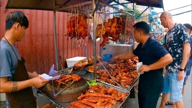 'Best Cambodian street food, Yummy Grilled Duck, chicken, Pork & More in Phnom Penh city'