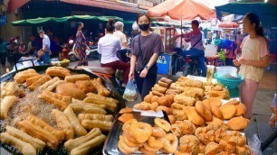 'Best Amazing Skills! Making Delicious Donuts, Hotdog, Fried Cake - Cambodian Street Food'