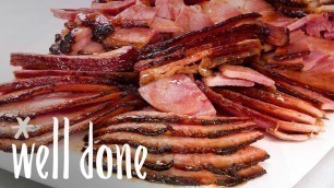 'Simple Spiral-Cut Ham: Easiest Way To Carve & Serve Ham For A Hungry Crowd | Food Hacks | Well Done'