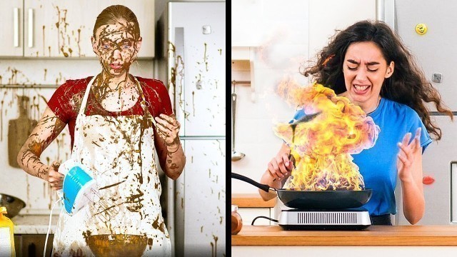 'FUNNY FOOD AND COOKING FAILS, PRANKS AND HACKS'