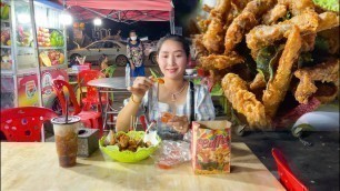 'Cambodia street! The secret salt Chicken wing Shack - Eat street food at night'