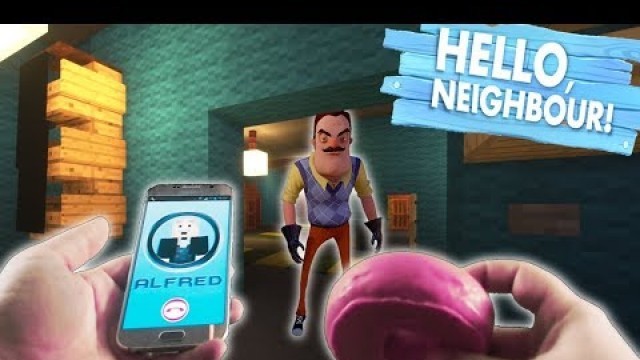 'Realistic Minecraft Hello Neighbor! - Stealing the Neighbors food'