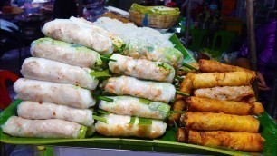 'Amazing Phnom Penh street food, evening street food @ Tuol Tumpoung market, Cambodian street food'