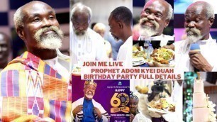 'Prophet Adom Kyei Serve Food himself On His Birthday Party as he Crown King Of Pheladelfia-Join Live'