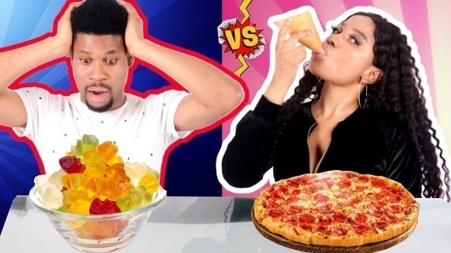 'Real Food vs Gummy Food (Fake Food) Challenge!'